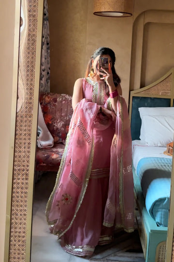 Light Pink Sharara Set