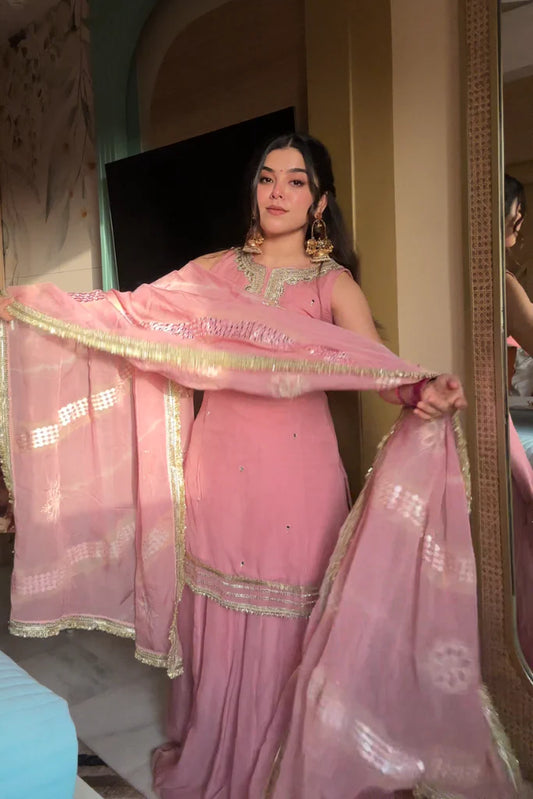 Light Pink Sharara Set