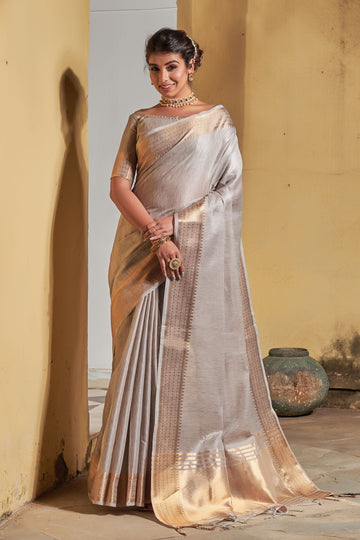 Maheshwari Silk Zari Woven Saree with Blouse (ALKA)