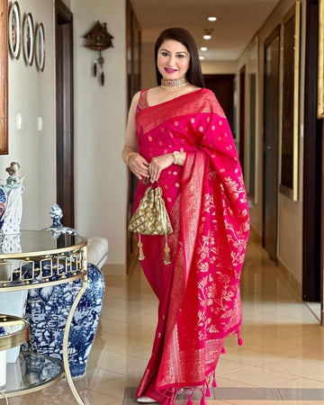 Magenta Color Classic Designer Saree