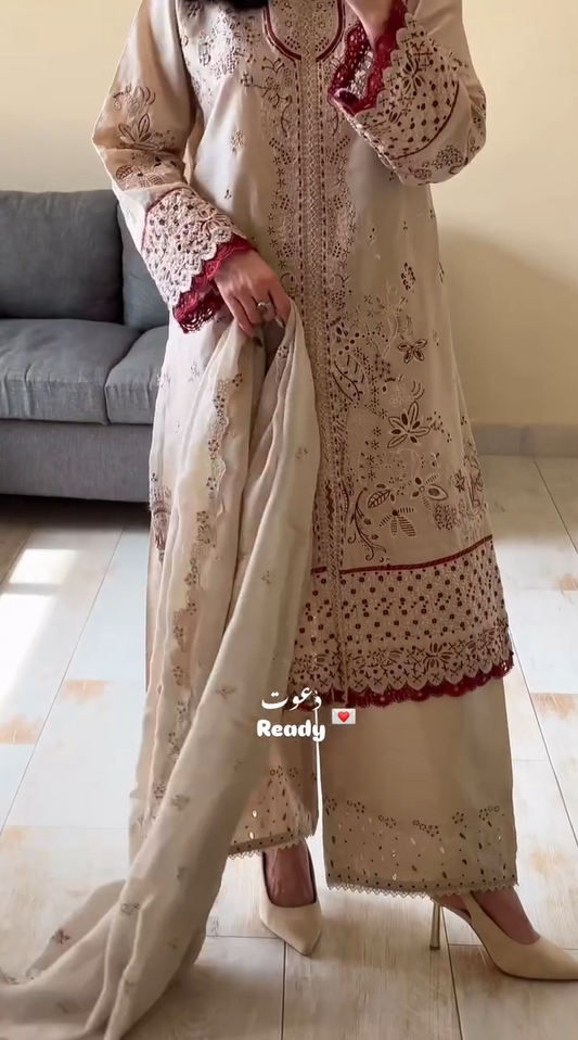 Nazakat Designer Embriodered Suit
