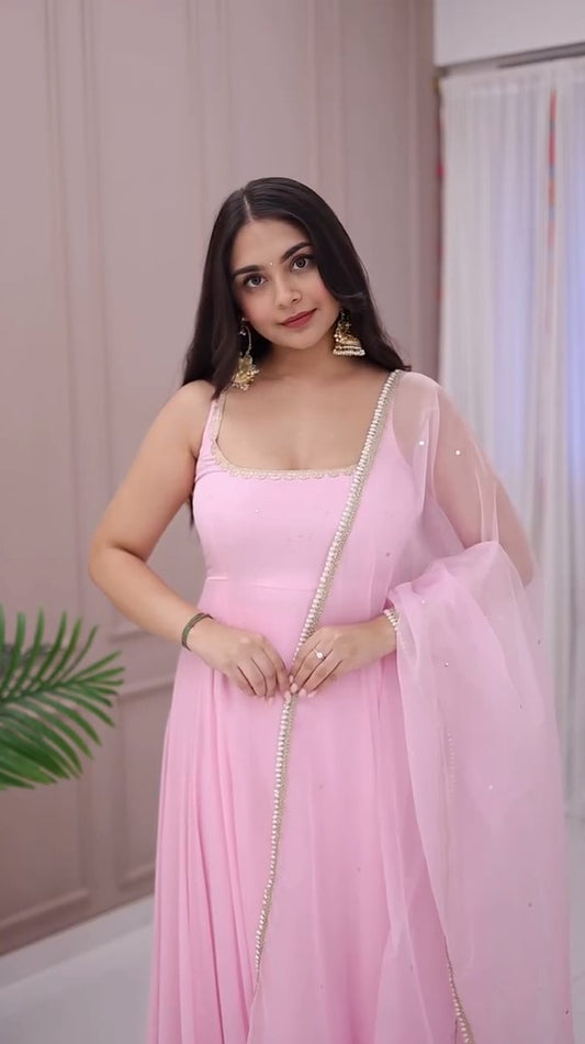 Baby Pink Hayat Suit Set