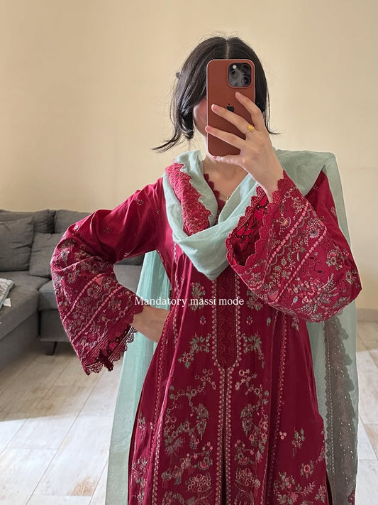 Madden Embroidered Suit Set