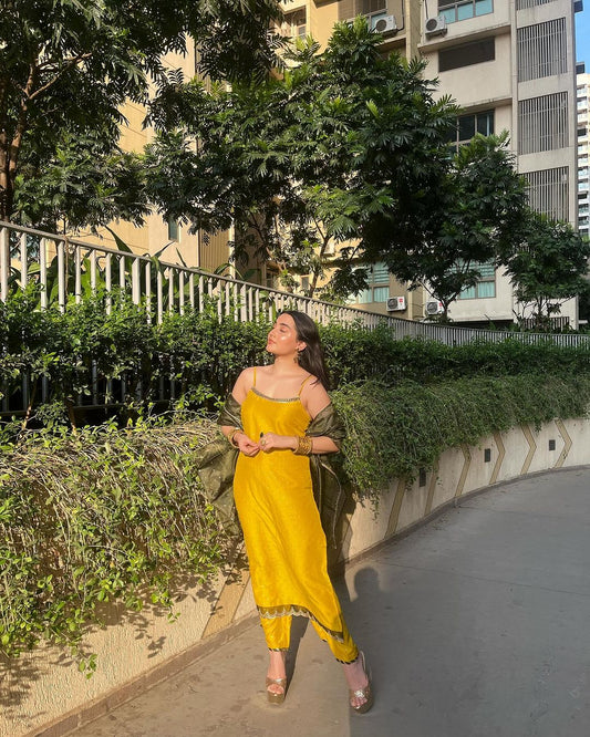 Beautiful Yellow Suit Set