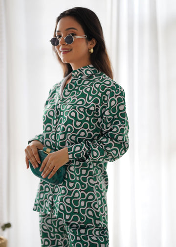 TEAL GREEN CO-ORD SET