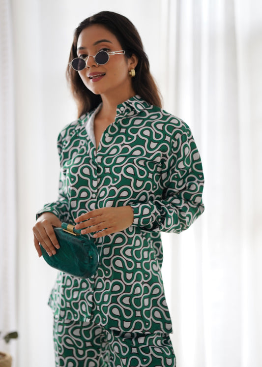 TEAL GREEN CO-ORD SET